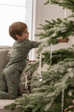 Load image into Gallery viewer, Coccoli Trucks Cotton Modal PJs Green
