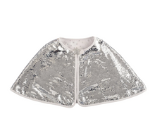 Load image into Gallery viewer, Rockahula Silver Sequin Cape
