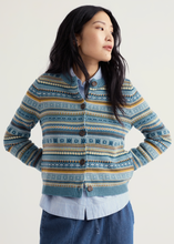 Load image into Gallery viewer, Seasalt Cove Cottage Cardi Carved Relief Cadet Multi
