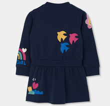 Load image into Gallery viewer, Boboli Applique Print Dress Navy
