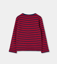 Load image into Gallery viewer, Boboli Oh La La Stripe Tee Red
