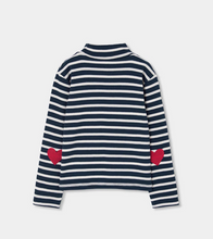 Load image into Gallery viewer, Boboli Stripe Mock Neck
