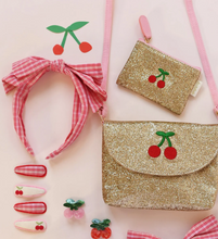 Load image into Gallery viewer, Rockahula Cherry Dreams Glitter Mini Purse
