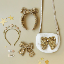 Load image into Gallery viewer, Rockahula Bedazzle Sequin Bow Headband
