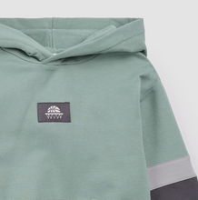Load image into Gallery viewer, Miles Color Block Hoodie Seafoam
