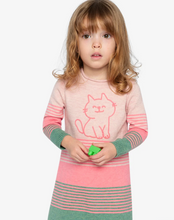 Load image into Gallery viewer, Deux Par Deux Kitty Sweater Dress
