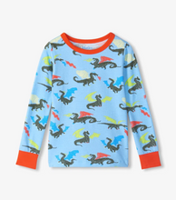 Load image into Gallery viewer, Hatley Dragons Glow in the Dark Stretch Cotton Pyjamas
