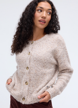 Load image into Gallery viewer, Fig Elora Cardigan Birch Speckles
