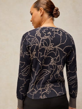 Load image into Gallery viewer, White Stuff UK Lois Print Cardi Navy Print
