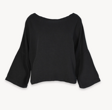 Load image into Gallery viewer, Pokoloko Loft Cotton Crop Bell Sleeve Top

