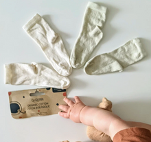 Load image into Gallery viewer, Q is for Quinn Pure No Dye Kids Organic Cotton Socks
