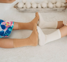 Load image into Gallery viewer, Q is for Quinn Pure No Dye Kids Organic Cotton Socks
