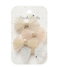 Load image into Gallery viewer, Rockahula Shimmer Tulle Mini Bow Clips
