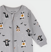Load image into Gallery viewer, Petit Lem Halloween Costume Dogs Sleeper Grey
