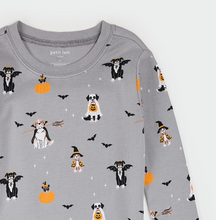 Load image into Gallery viewer, Petit Lem Halloween Costume Dogs Print Pyjamas Grey
