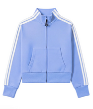 Load image into Gallery viewer, Preppy Goose Misha Zip Track Jacket Periwinkle
