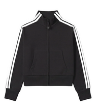 Load image into Gallery viewer, Preppy Goose Misha Zip Track Jacket Black
