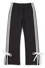 Load image into Gallery viewer, Preppy Goose Paige Relax Fit Sweatpants with Bow Black
