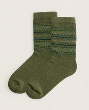Load image into Gallery viewer, Seasalt Womens  Fairisle Socks Shingle Bay Hillside

