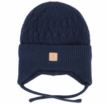 Load image into Gallery viewer, Calikids Soft Texture Knit Tie Hat
