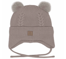 Load image into Gallery viewer, Calikids Double Pom Tie Hat

