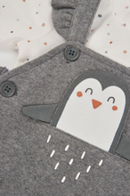 Load image into Gallery viewer, Boboli Penguin Appliqué Jumper, Onesie and Tights
