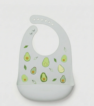 Load image into Gallery viewer, Loulou Lollipop Avocado Silicone Bibs
