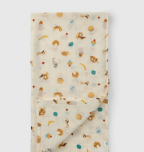 Load image into Gallery viewer, Loulou Lollipop French Breakfast Swaddling Blanket
