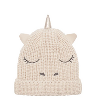 Load image into Gallery viewer, Rockahula Rainbow Unicorn Knitted Hat

