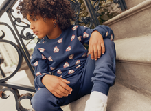 Load image into Gallery viewer, Miles Bulldog Print Sweatshirt Navy
