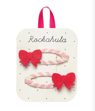Load image into Gallery viewer, Rockahula Cutesy Bow Stripy Clips
