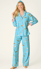 Load image into Gallery viewer, PJ Salvage Pampered Cats Flannel Pyjamas
