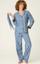 Load image into Gallery viewer, PJ Salvage Classic Paisley Bandana Flannel Pyjamas Chambray

