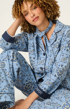 Load image into Gallery viewer, PJ Salvage Classic Paisley Bandana Flannel Pyjamas Chambray
