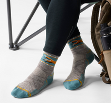 Load image into Gallery viewer, Smartwool Womens Hike Fox Meadow Mid Crew Socks Taupe Natural Marl
