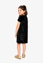 Load image into Gallery viewer, Deux Par Deux A-Line Dress w/Metallic Bag Applique
