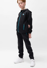 Load image into Gallery viewer, Miles Scuba Knit Zip Hoodie Black
