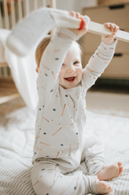 Load image into Gallery viewer, Petit Lem Slapsticks Print Rib Convertible Sleeper
