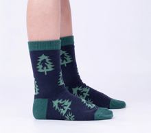 Load image into Gallery viewer, Sasquatch Campout Kids Crew Socks 3 Pack
