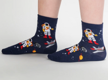 Load image into Gallery viewer, Moon Walk in the Morning Kids Crew Socks 3 Pack
