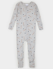 Load image into Gallery viewer, Petit Lem Slapsticks Print Rib Convertible Sleeper

