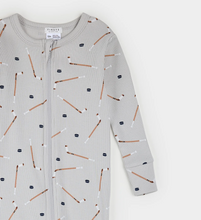 Load image into Gallery viewer, Petit Lem Slapsticks Print Rib Convertible Sleeper
