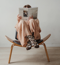 Load image into Gallery viewer, Pokoloko Herd Print Alpaca Socks Chocolate
