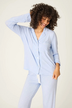 Load image into Gallery viewer, PJ Salvage Modal Basics Blue Star Print PJ Set
