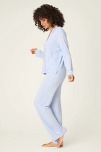 Load image into Gallery viewer, PJ Salvage Modal Basics Blue Star Print PJ Set
