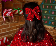 Load image into Gallery viewer, Rockahula Sequin Velvet Bow Clip
