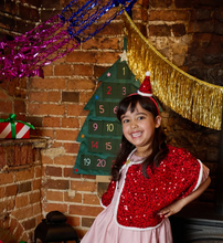 Load image into Gallery viewer, Rockahula Sequin Velvet Santa Headband
