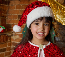 Load image into Gallery viewer, Rockahula Jolly Santa Sequin Velvet Hat
