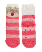 Load image into Gallery viewer, Rockahula Reindeer Cozy Slipper Socks
