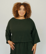 Load image into Gallery viewer, Pokoloko Loft Cotton Crop Bell Sleeve Top
